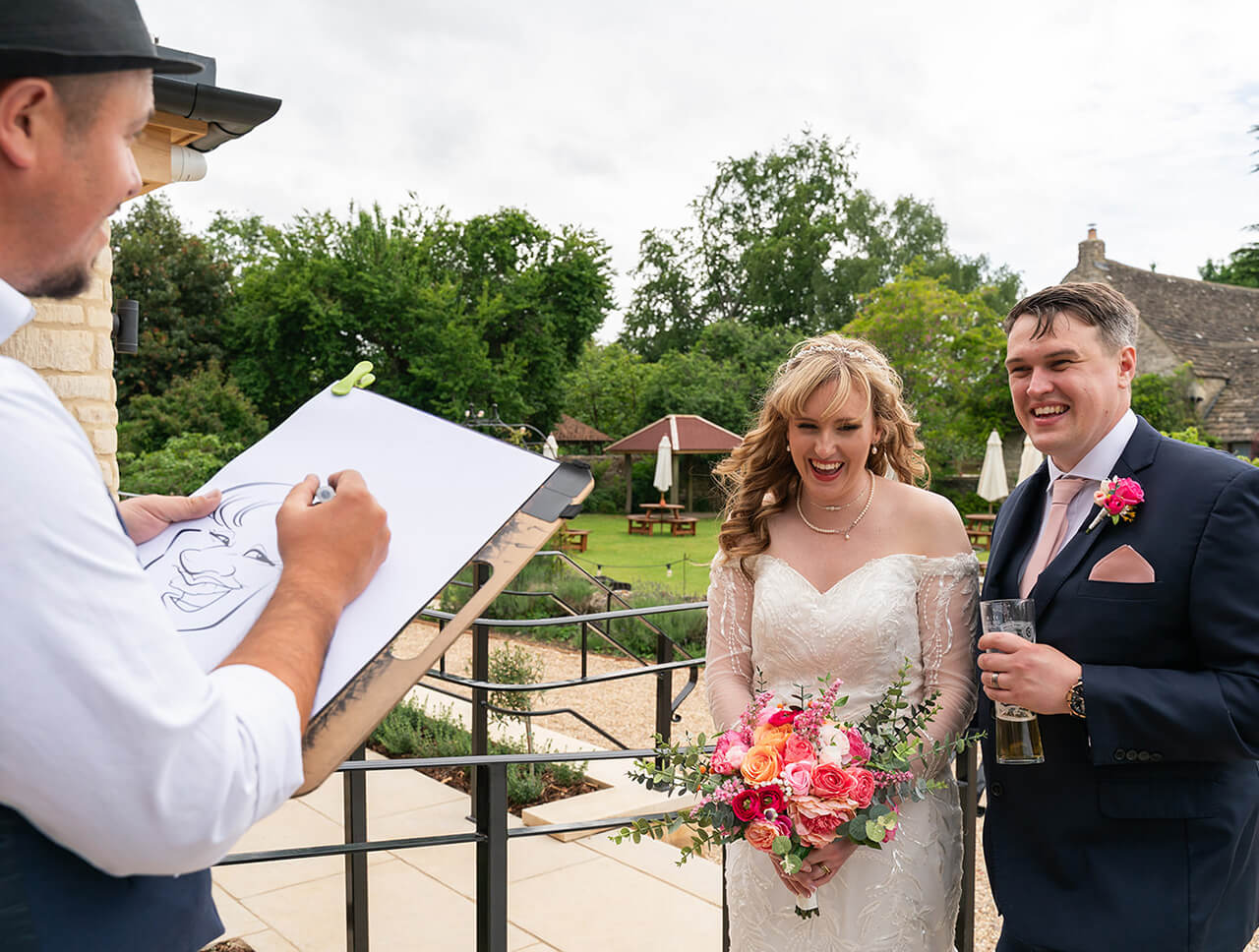 Wedding caricatures for guests